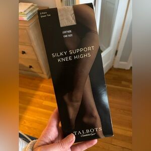 Talbots Silky Support Knee Highs